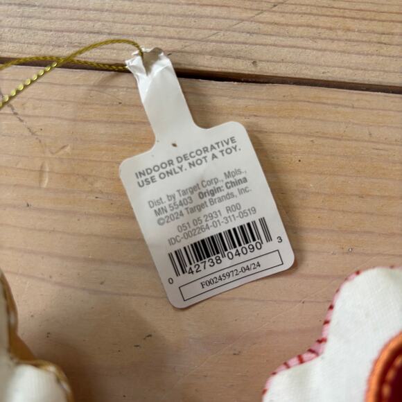 (2) Wondershop NWT Set of 2 Fabric Plush House Christmas Ornaments Sold Out - Picture 2 of 3